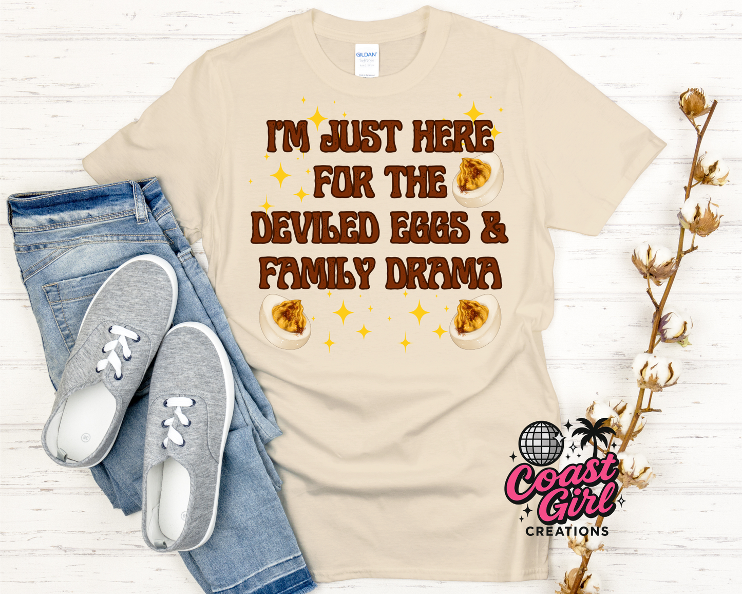 Deviled eggs and Family Drama Tee