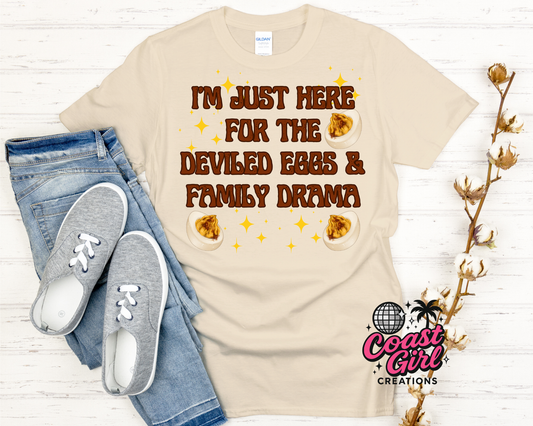 Deviled eggs and Family Drama Tee