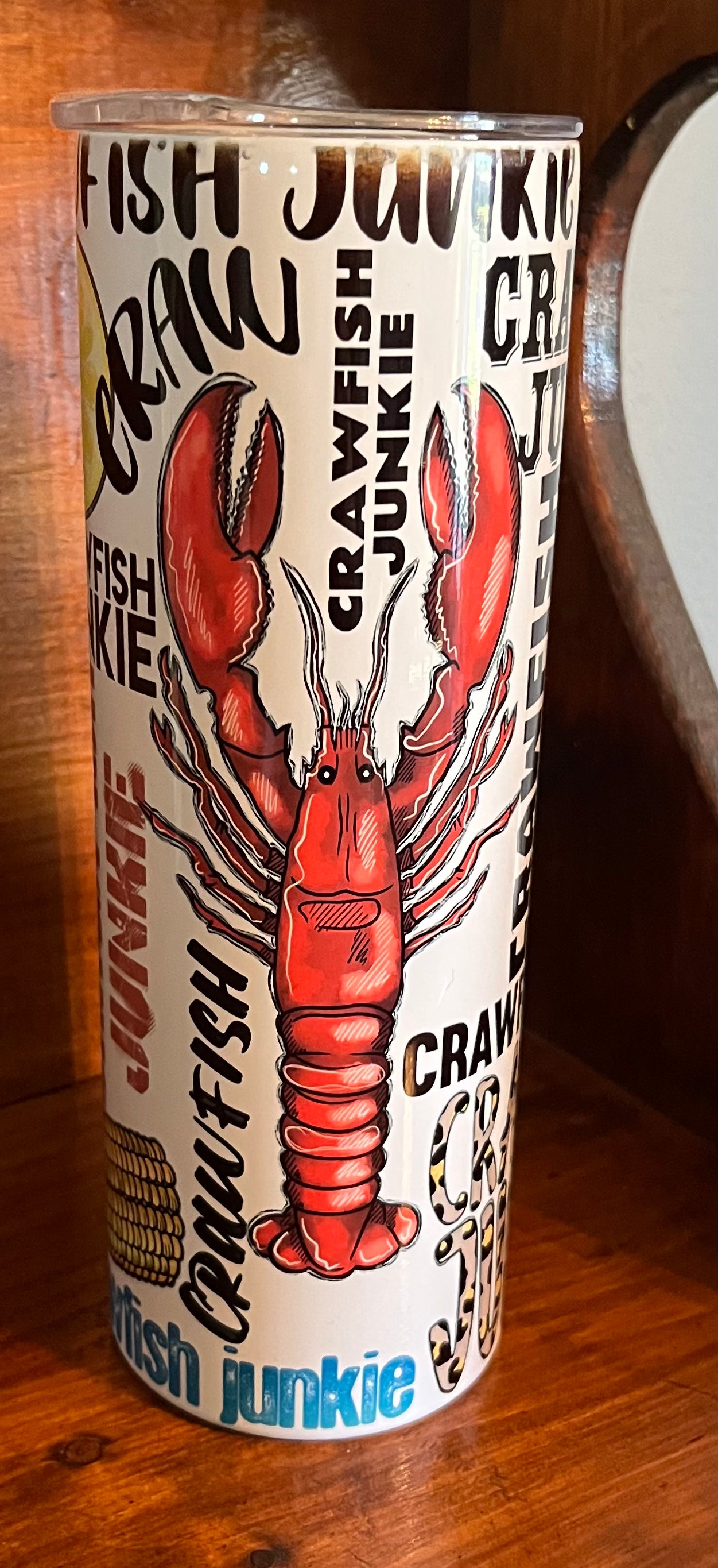 Crawfish worded Tumbler