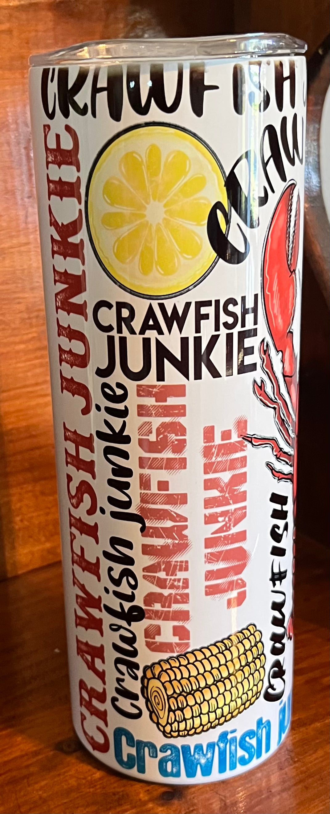 Crawfish worded Tumbler