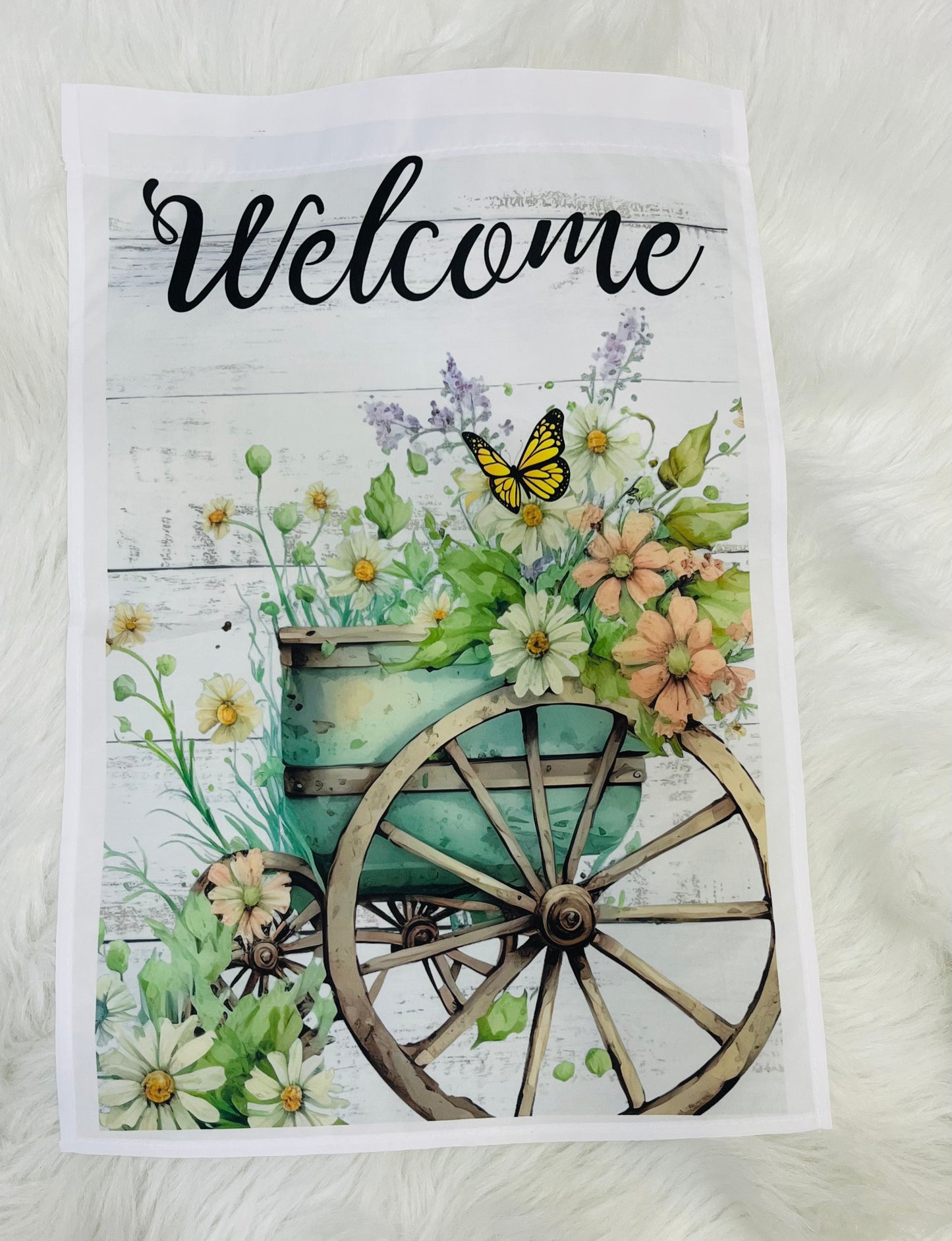 Welcome Garden flag