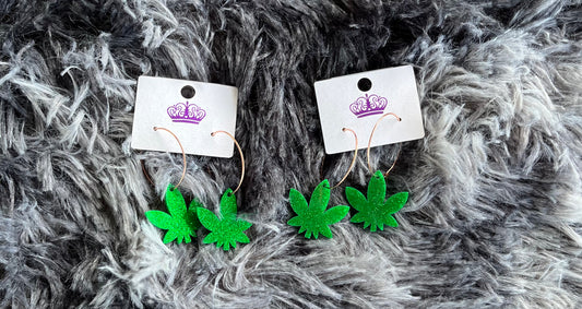 Cannabis earrings