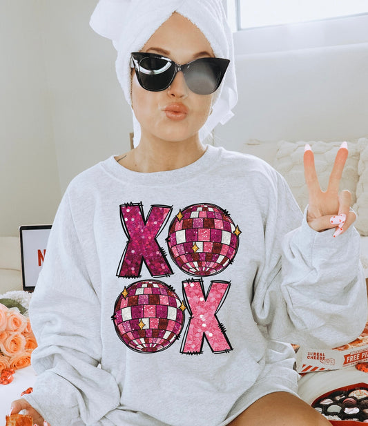 XOXO GLITTER sweatshirt