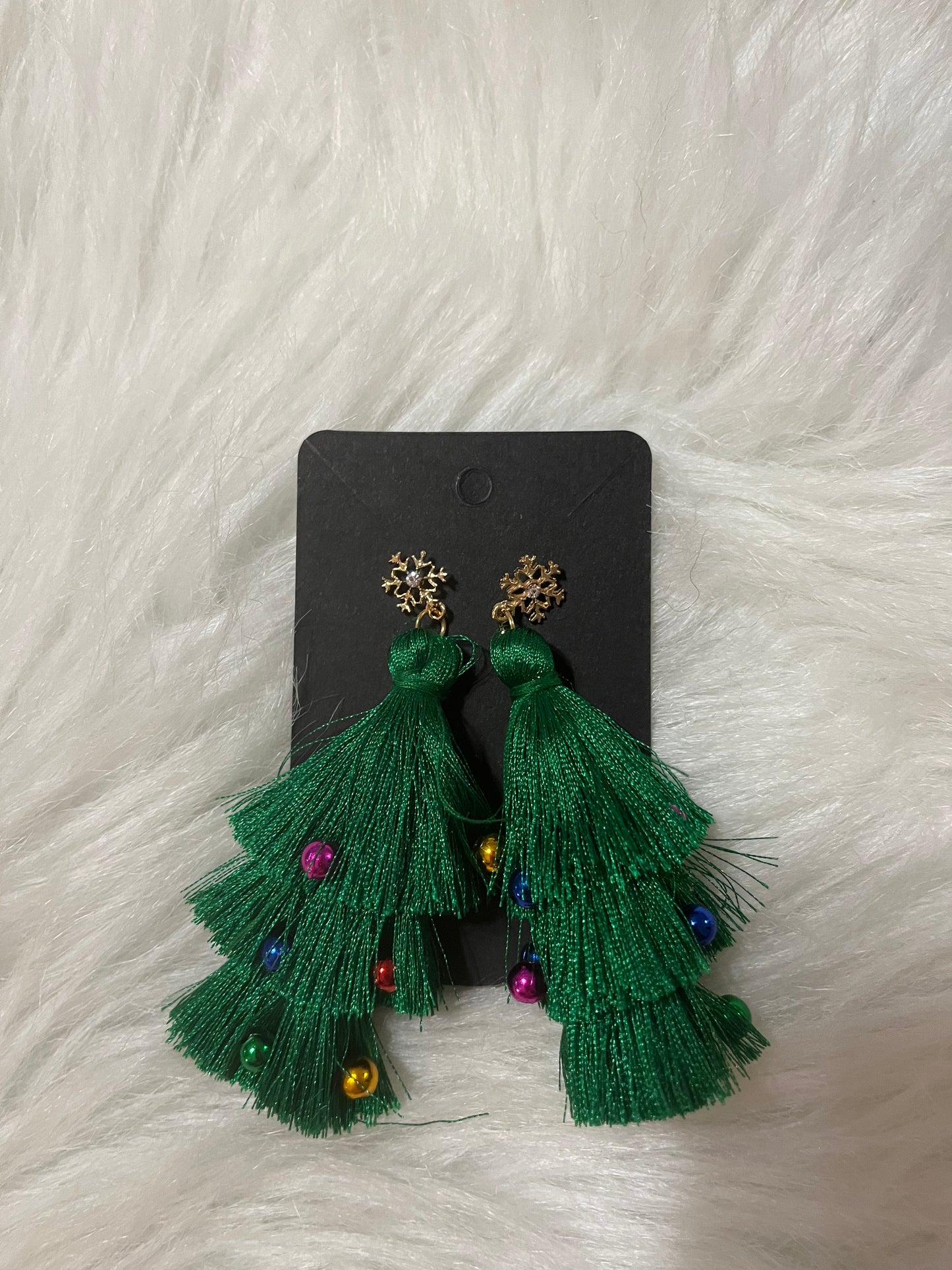 Tree tassel earrings