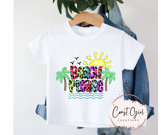 Beach please kids tee