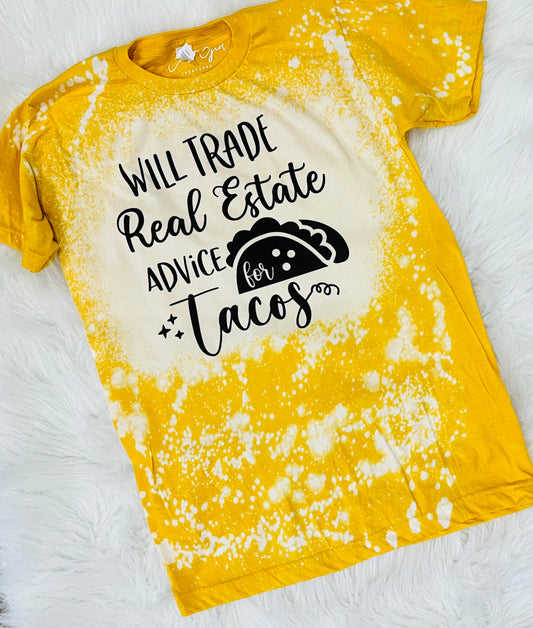 Will trade real estate advice for tacos bleach tee