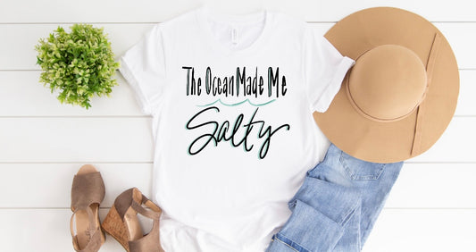 The ocean made me salty tee