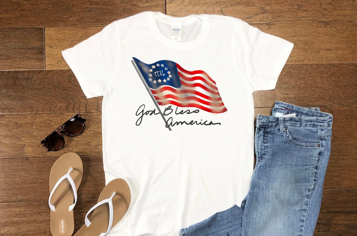 God bless America tee