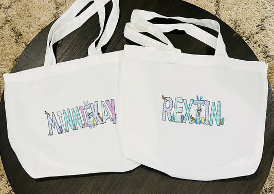 Easter name bags