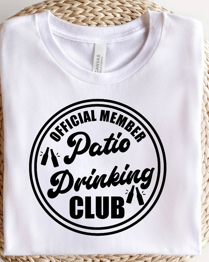 Patio drinking club tee