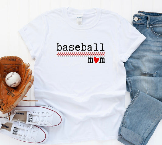 Baseball mom tee