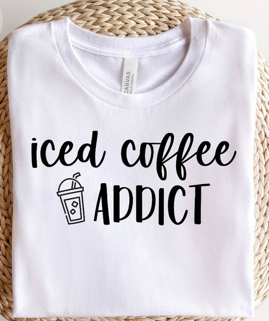 Iced coffee addict tee